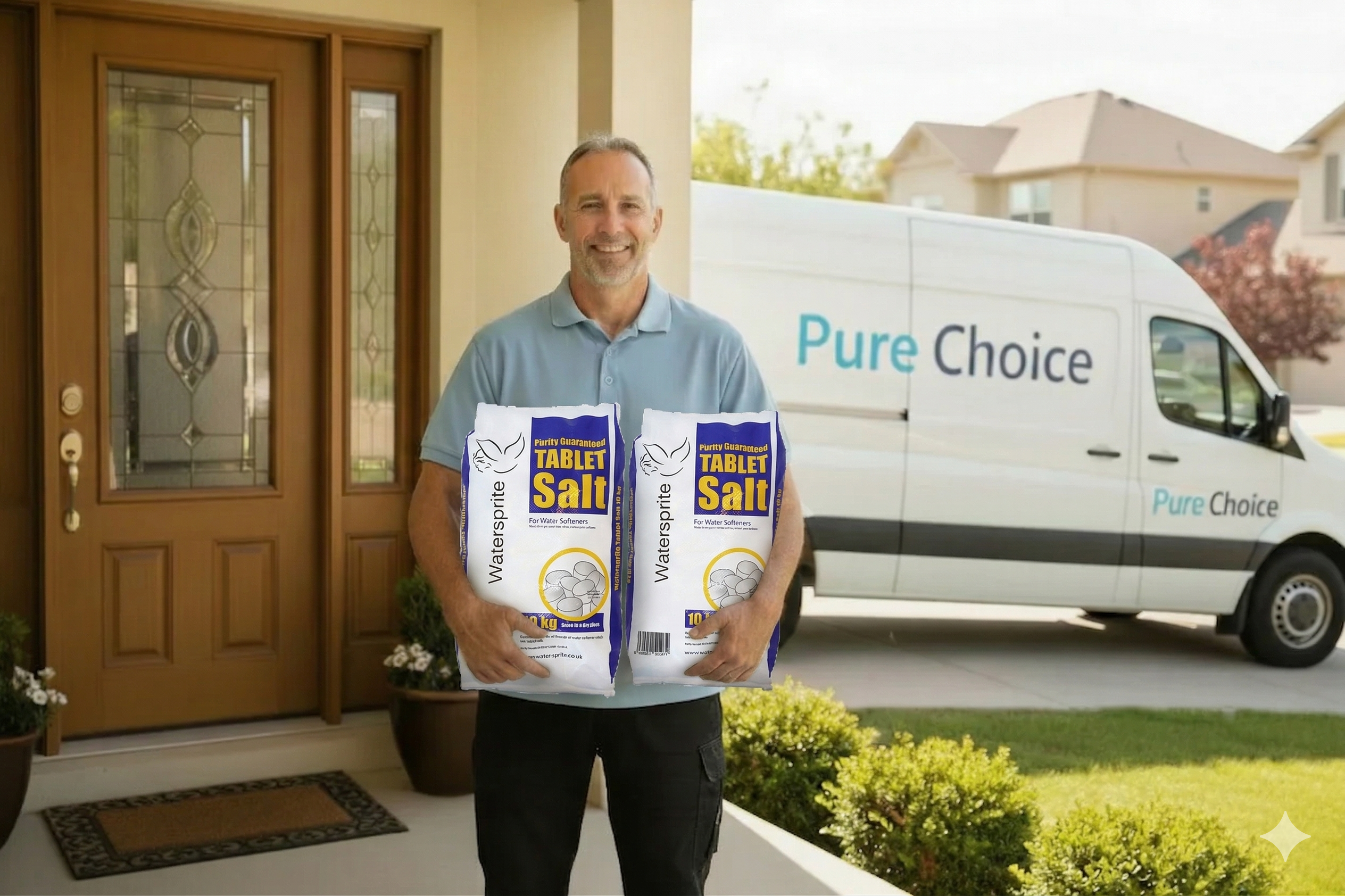 Water Softener Salt for personal delivery in your home to the room of your choice