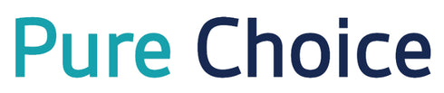 Pure Choice logo with teal and navy text